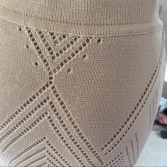 Celine Paris S Sexy Bodycon Boho Knit Pencil Skirt - Picture 2 of 8